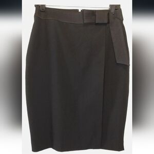 Ann Taylor Faux Wrap Skirt With Ribbon Waist